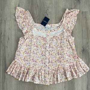 Lucky Brand Floral Blouse
